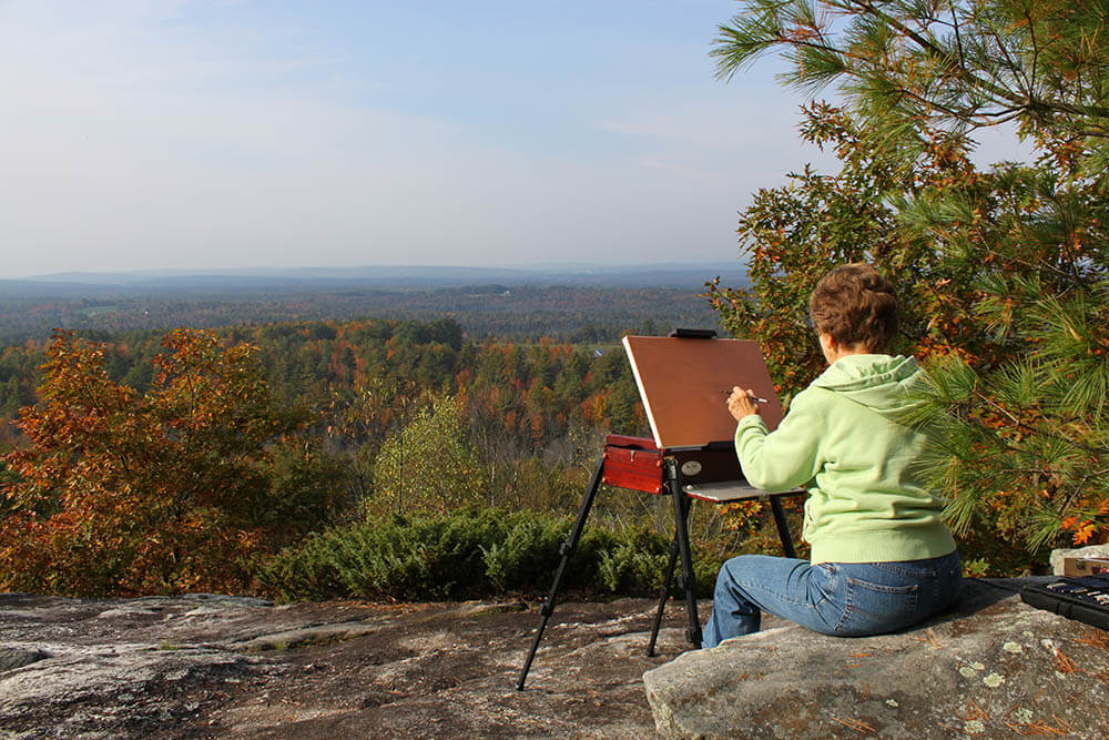 Plein Air Painting in Maine - Brush Cleaner for Painters and Other Painting Tips from The Brush Butler